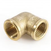 Отвод 90° латунный резьбовой равнопроходный STOUT (ВР/ВР) - 3"