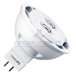 Лампа светодиодная Philips LED MR16 4W (35W) 2700K 24° 12V 240lm GU5.3 теплый свет