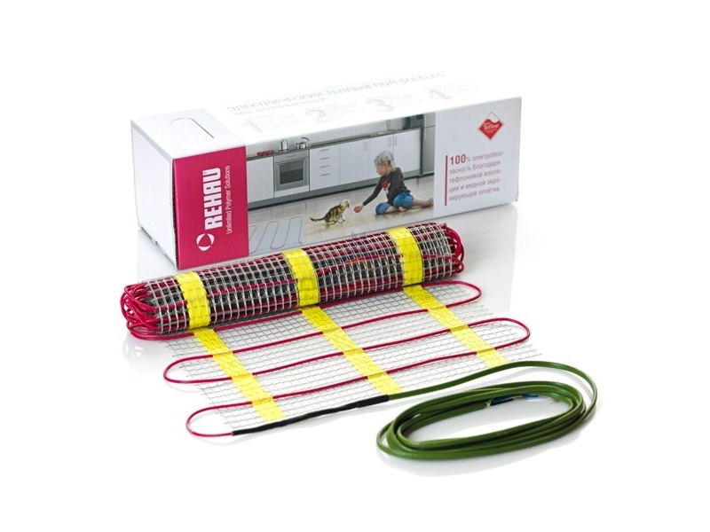 Нагревательный двужильный мат REHAU SOLELEC TM-V 160  160W (0,5х2м) 1m2