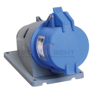 Розетка стационарная ССИ-123 32А-6ч/200-250В 2Р+РЕ IP44 MAGNUM ИЭК