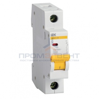 Автоматический выключатель ВА47-29 1Р  6А 4,5кА характеристика С ИЭК (автомат)