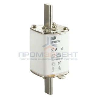 Плавкая вставка предохранителя ППНИ-35, габарит 1,   50А   ИЭК