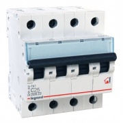 Автоматический выключатель Legrand TX3 C25A 4П 6kA (автомат)