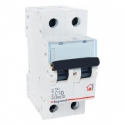 Автоматический выключатель Legrand TX3 C10A 2П 6kA (автомат)