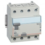 УЗО Legrand DX3 ВДТ 4П 40А 500мА тип AC