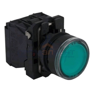 Кнопка Schneider Electric XB5AW33M5 c возвратом, с подсветкой 230В 22мм зеленая